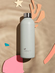 Stone - Hellgraue Premium Firmen - Trinkflasche mit Logo - Gravur | B2B Corporate Gifts - impact zurich