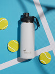 Sport White - Weisse Premium Sport - Trinkflasche mit Logo - Gravur | B2B Corporate Gifts - impact zurich